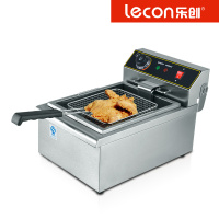 乐创(lecon)商用电炸炉 10L单缸电炸锅油炸锅 油炸炉