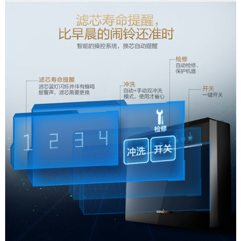 太阳雨净水器X6反渗透净水器家用可直饮净水器