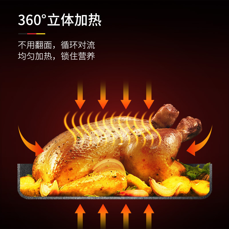 德国米技(MIJI) MFEO-01A 多功能电烤炉 电火锅 炒菜机 光波炉 空气炸锅