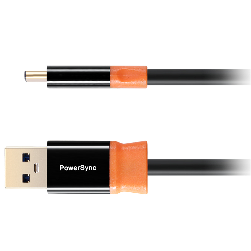 包尔星克PowerSync/ USB3.0公头对Type-C尊爵版数据传输线镀金接头高速传输稳定速率黑配橘