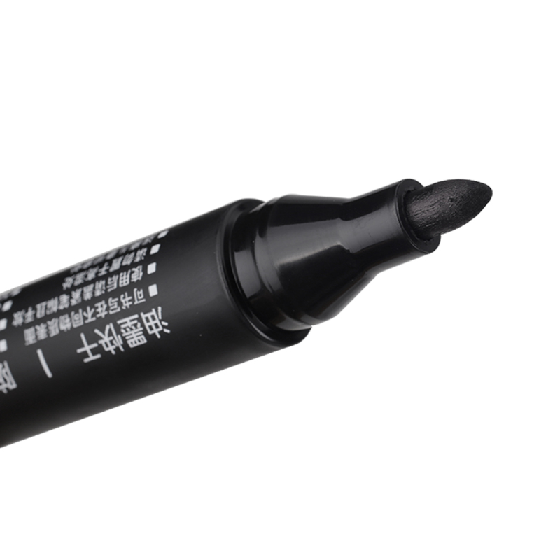 得力 6884 记号笔 记号笔不褪色油性墨水马克笔绘画物流标记大头1.5mm 10支/盒 黑色