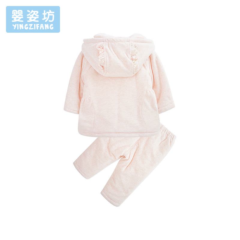 苏宁自营婴姿坊女童两件套 粉红图片