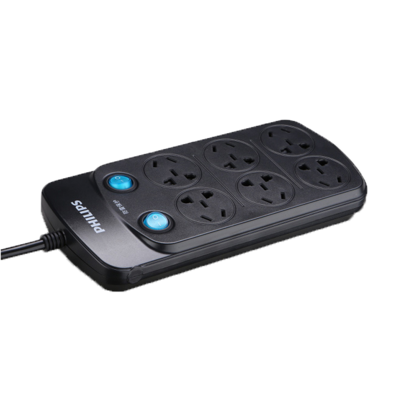 飞利浦(Philips) 六位3M防雷保护接线板SPS1620B/93(个)