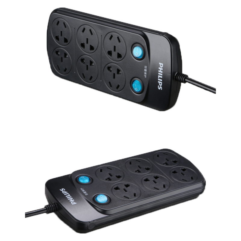 飞利浦(Philips) 六位3M防雷保护接线板SPS1620B/93(个)