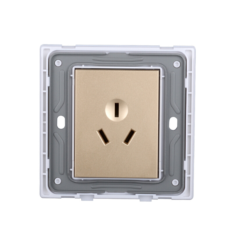 正泰chnt插座面板三孔插座16a大功率墙壁电源开关插座内嵌安全钢架