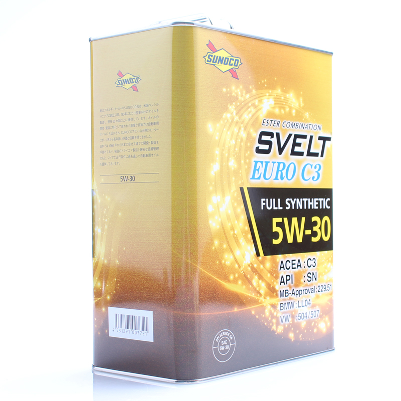 太阳SUNOCO C3 5W30 4L 全合成机油 原装进口
