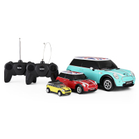 星辉(Rastar)宝马MINI遥控汽车男孩玩具车模儿童礼物套装3只77400