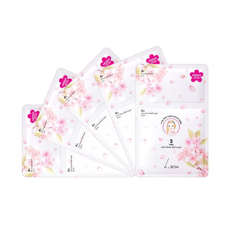 A.by BOM 超能婴儿 基因桃花美颜面膜 5片/盒 面贴膜 清爽修护 滋润营养