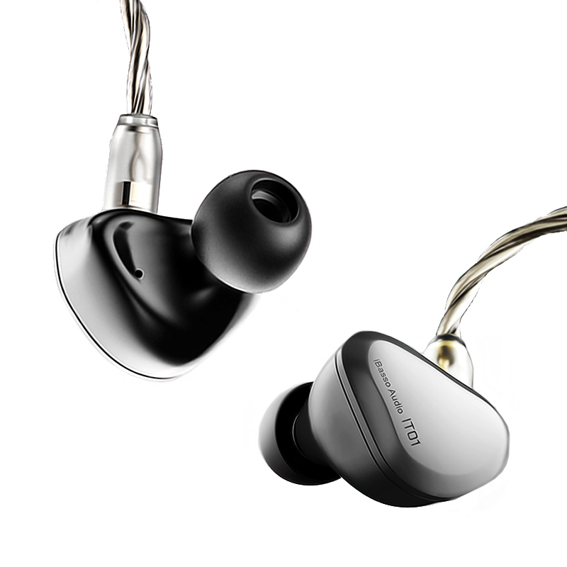 艾巴索(iBasso )IT01 石墨烯动圈 HIFI发烧级监听低音入耳式耳机 可换线