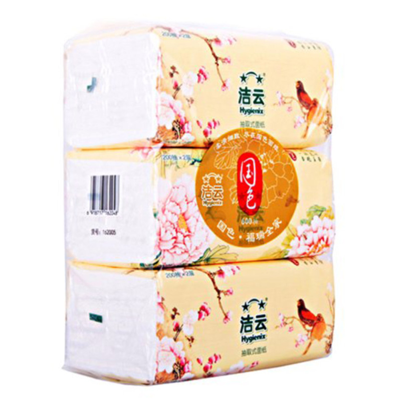 洁云 福瑞国色2层200抽中幅162218(箱:16提*3包)