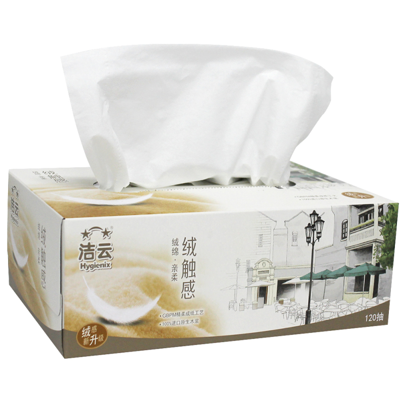 洁云 2层200抽尚品面纸138116(箱:16提*3盒)