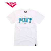 PONY夏季男款短袖运动修身T恤时尚纯棉圆领休闲服NB