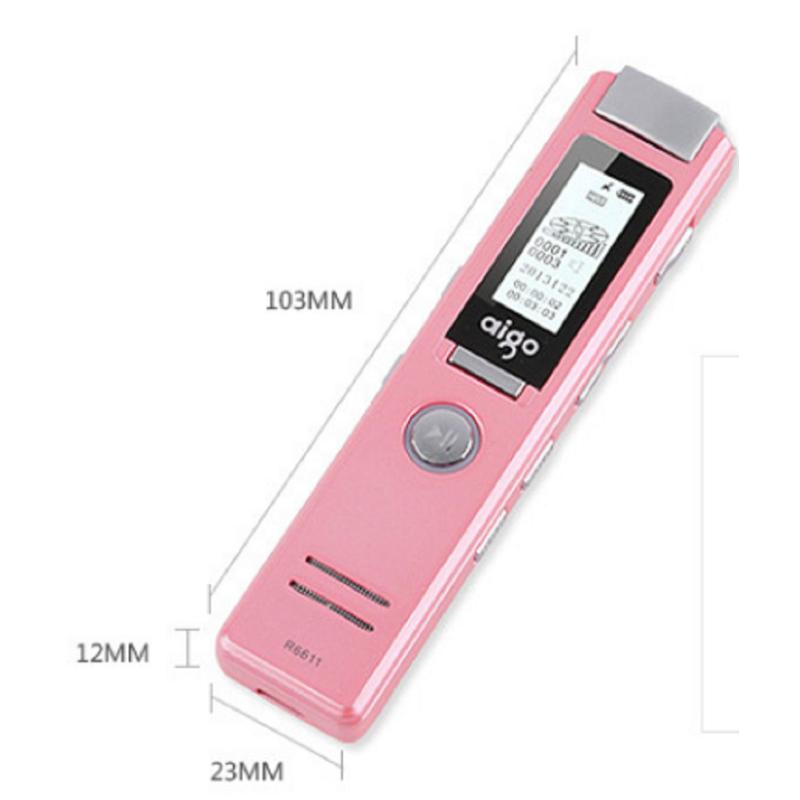 爱国者(AIGO) 8G内存 录音笔 R6611-粉 (个)