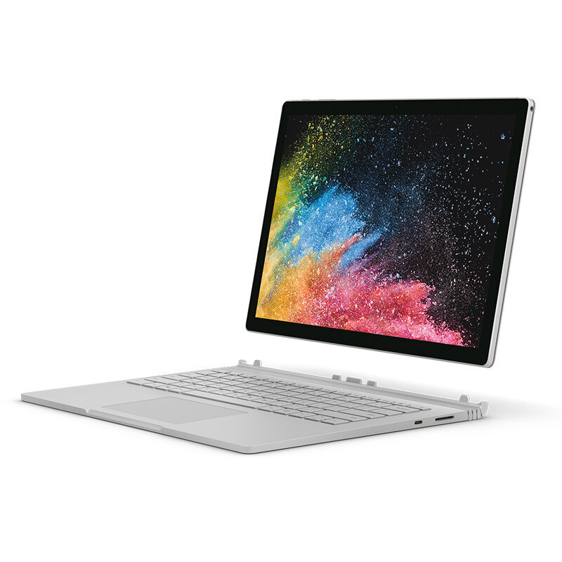 微软(Microsoft)Surface Book2 二合一平板笔记本电脑13.5英寸( i7 8GB 256G 银)