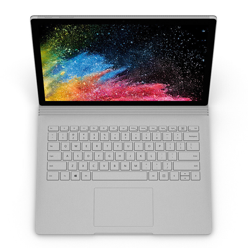 微软(Microsoft)Surface Book2 二合一平板笔记本电脑13.5英寸( i7 8GB 256G 银)