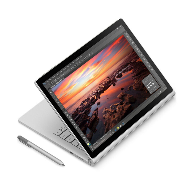 微软(Microsoft)Surface Book 13.5英寸笔记本二合一电脑增强版( i7 8G 256G 独 银)