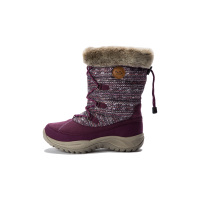 羽绒防水 女款紫色雪地靴 抗寒蓄暖