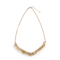 MY FLASH TRASH 黄晶碎石吊堕项链 NK-4777C