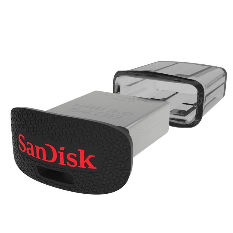 闪迪(Sandisk)64GB U盘 至尊高速酷豆 CZ43 USB3.0 读150MB/s 黑色图片