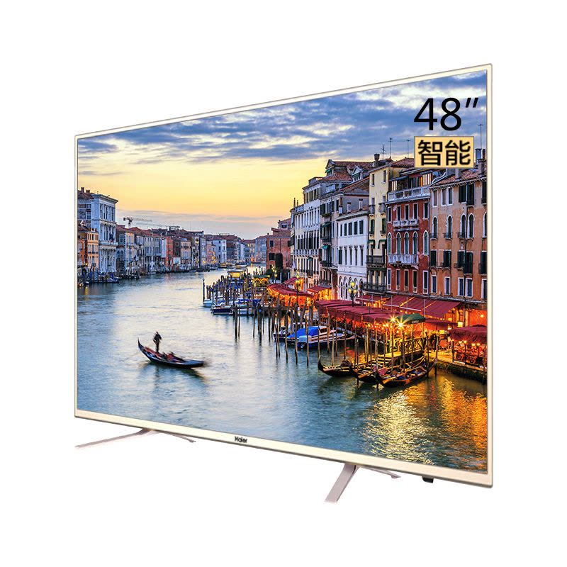 海尔(Haier)电视 LE48A31 48英寸 全高清智能网络液晶平板电视机 金色边框图片