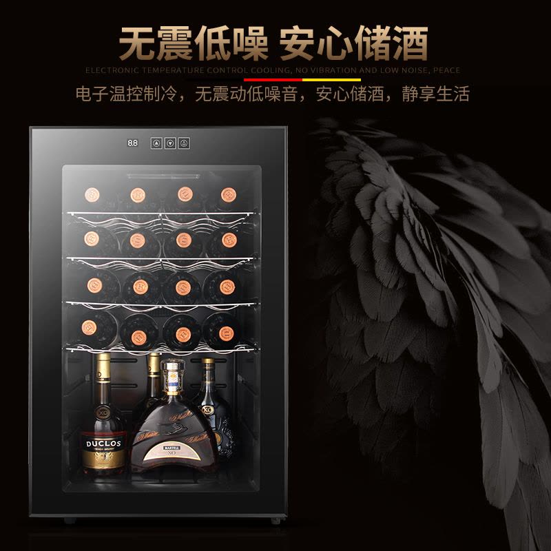 德玛仕（DEMASHI） 红酒柜 恒温酒柜 家用酒窖级雪茄柜藏酒柜 冰吧 HJ-65 红酒柜图片