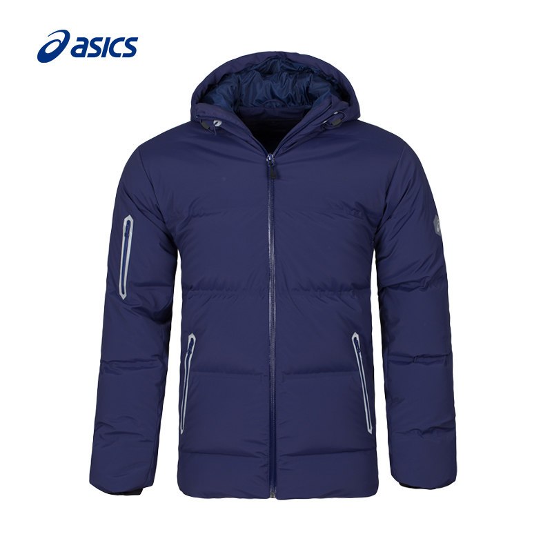 ASICS/亚瑟士 羽绒服 男式厚款羽绒夹克 男短款 827A53-8010