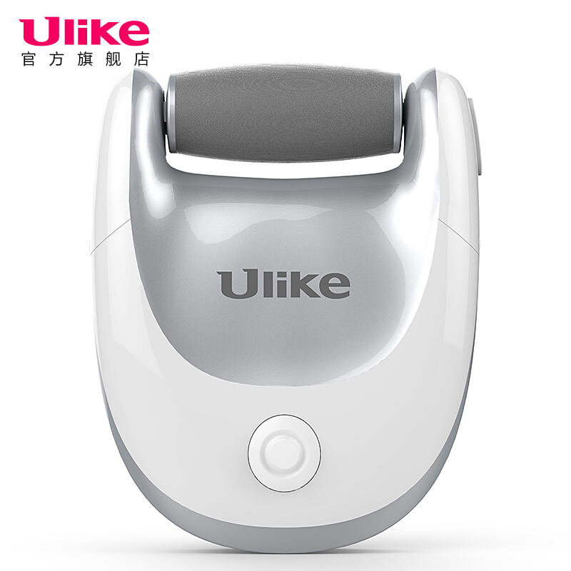 Ulike修足器UF001电动修脚器 磨脚仪家用去死皮脚质老茧刀 充电式自动修足机 足部按摩器 灰白色