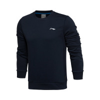 李宁2016新款男装训练系列 常规收口运动卫衣套头衫 AWDL107