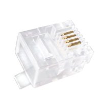 四芯电话水晶头100个/盒