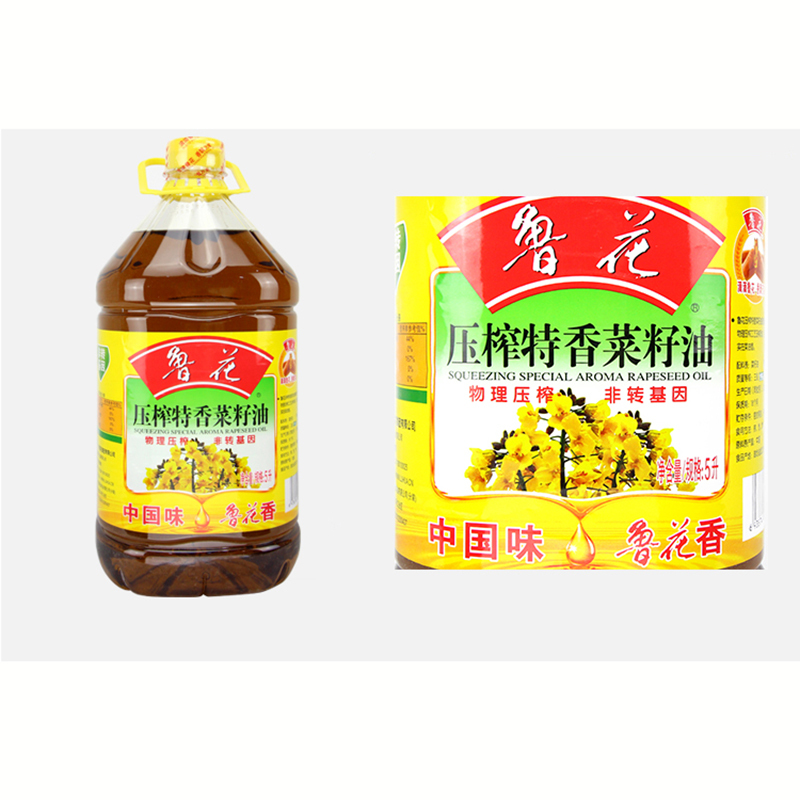 鲁花 非转基因压榨菜籽油 5L