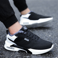 奇安达男士气垫加绒保暖低帮跑步鞋 722A