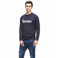 男式休闲圆领绣花卫衣