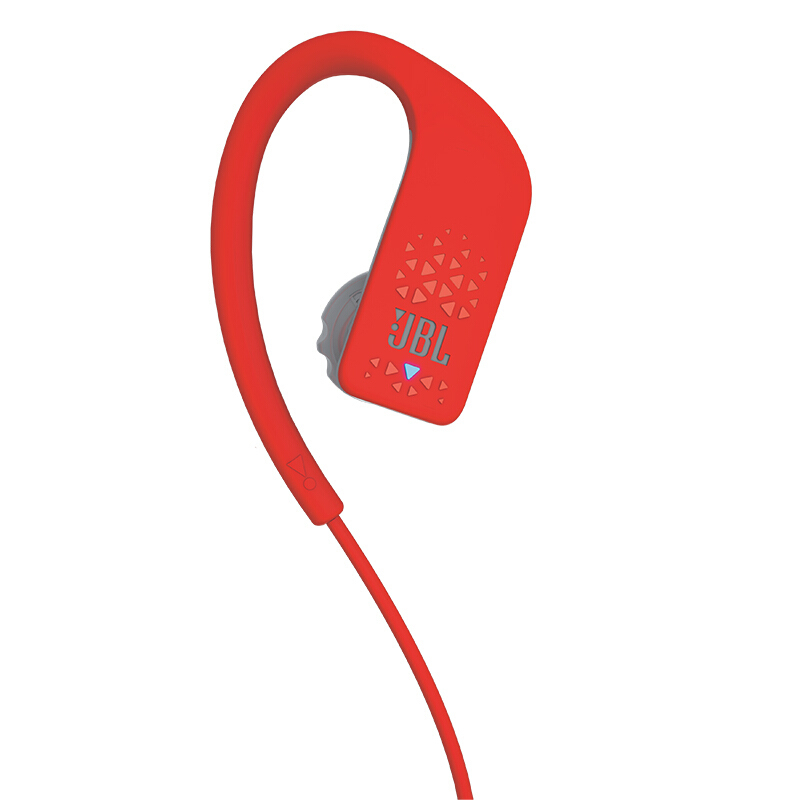JBL Grip 500 无线蓝牙 耳挂入耳式耳机 运动耳机 手机耳机 音乐耳机 带触摸设计 防汗防脱落 红色