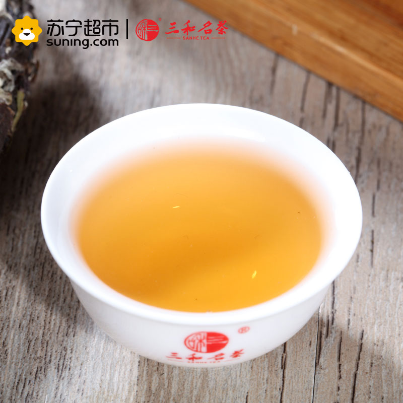 [苏宁超市]三和名茶(SANHE TEA)白茶饼白牡丹白茶350g高清大图
