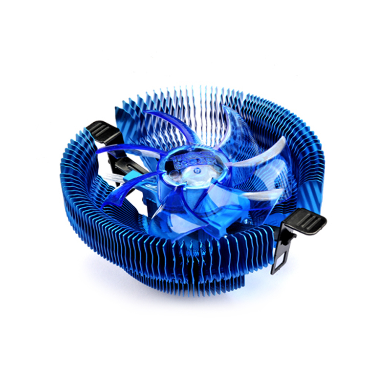 超频三（PCCOOLER）青鸟4智能版 CPU散热器（多平台/智能温控/9CM蓝灯静音风扇/下吹/附带硅脂）