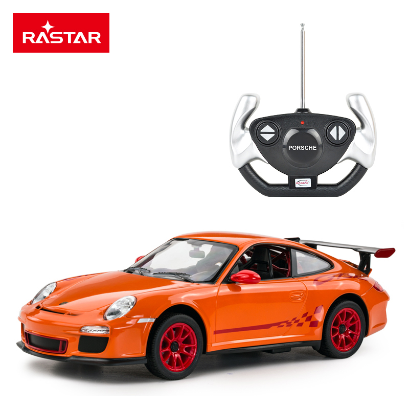 星辉(Rastar)保时捷911遥控汽车1:14 男孩儿童玩具汽车模型42800橙色