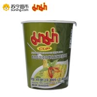 泰国妈妈（MAMA）绿咖喱味方便面（杯面）60g/杯 进口速食面 泡面