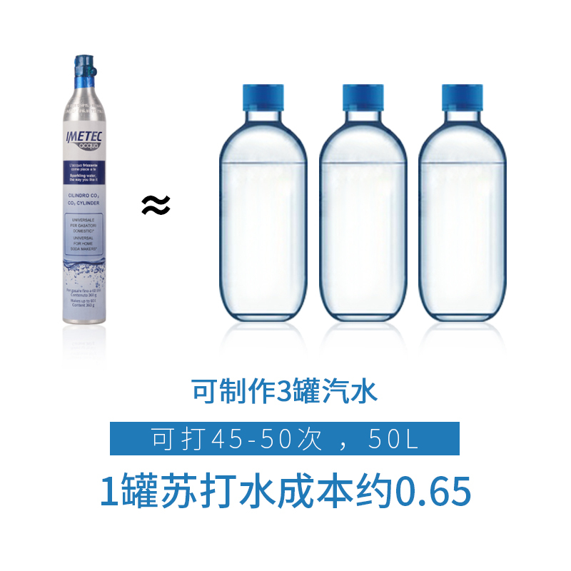 意美特(IMETEC) 商用气泡水机 家用苏打水机 汽水饮料机 HR181 黑色