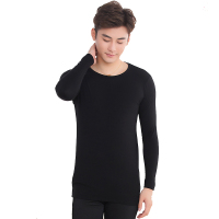 TKFSPASSO/斯帕颂男款圆领九分袖拉毛吸湿发热打底衫保暖加厚简约