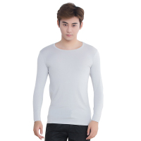 TKFSPASSO/斯帕颂男款圆领九分袖吸湿发热打底衫贴身简约秋冬薄款
