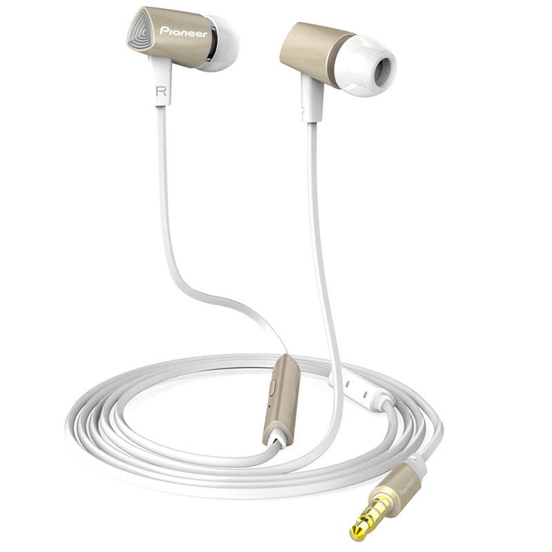 先锋（Pioneer）SEC-CL31S入耳式线控通话 音乐手机耳机 金图片