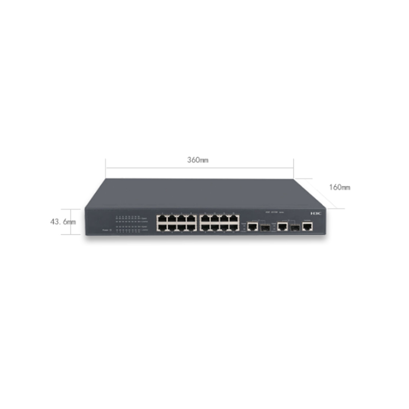 华三（H3C）LS-3100V2-16TP-SI 百兆以太网交换机（16个10/100Base-TX以太网端口）