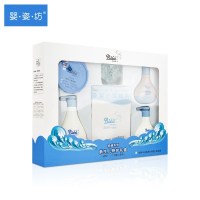 婴姿坊 YINGZIFANG婴幼儿特护礼盒(婴儿补水洗发/沐浴露+婴儿润肤露+盒装爽身粉+婴童润肤油)