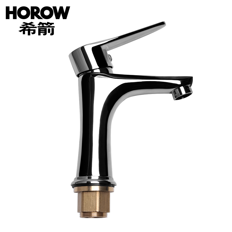 希箭HOROW面盆卫浴龙头洗脸盆冷热卫生间洗手盆台盆水龙头 单把单孔冷热面盆龙头高清大图