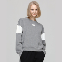 DV全棉双面磨毛加厚保暖女家居服卫衣睡衣长袖D1922D214A花灰+奶白