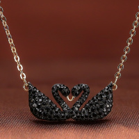 Swarovski施华洛世奇双黑天鹅水晶项链5296468