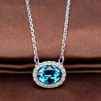 Swarovski施华洛世奇复古绿色水晶项链女士5159175