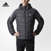 adidas 阿迪达斯 户外 男子 运动羽绒服 茄克 纤维 黑 BQ8574