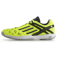阿迪达斯 Adidas feather team 羽毛球鞋男子网面透气训练鞋运动鞋 B22956荧光黄