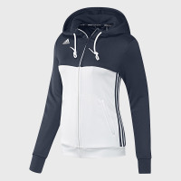 阿迪达斯（Adidas） 羽毛球 女子 训练针织带帽外套休闲外套 蓝色 AJ5405